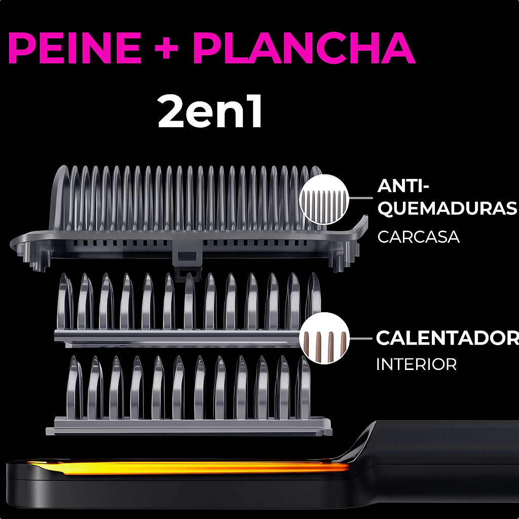 Lissura™ – Cepillo Alisador Inteligente