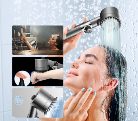AquaPure™ – Ducha masajeador con filtro