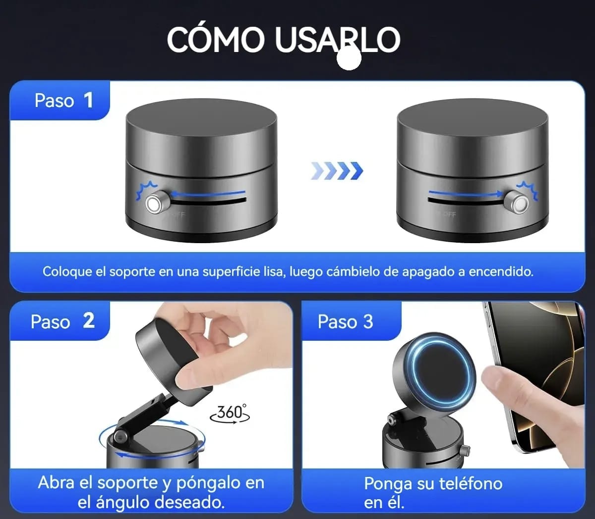 MagnoGrip™ – Soporte Celular Magnetico